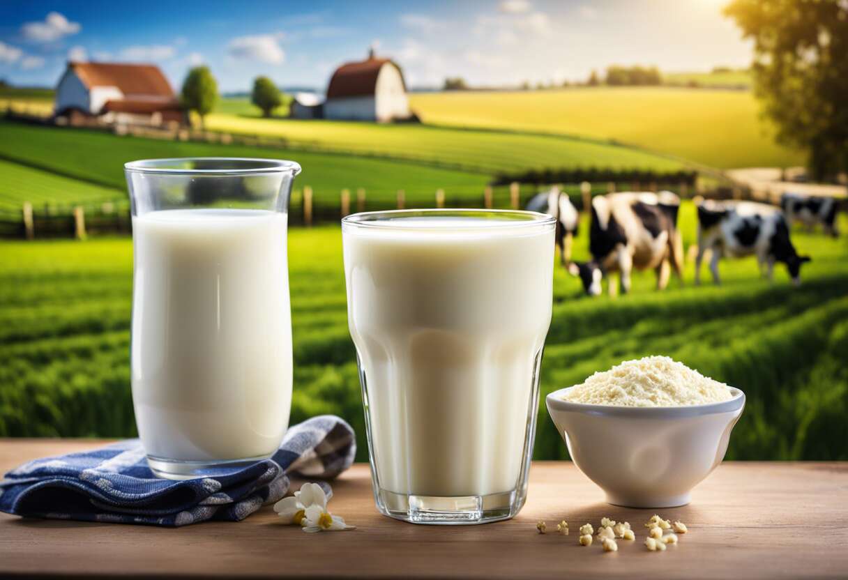 Lait écrémé vs.  lait entier : quel impact sur l'apport en calcium ?